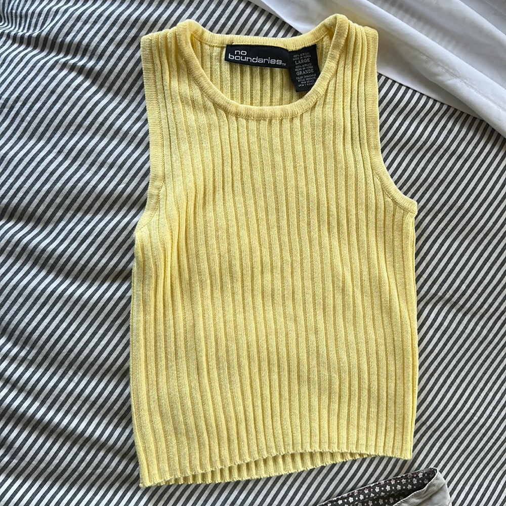 No boundaries knit tank